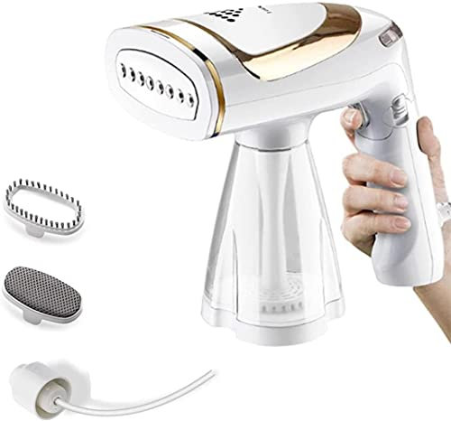 Vaporizador portátil de lujo 1600W - Vapor vertical y horizontal potente de 1600W - Calefacción rápida en 40 segundos - Suspensión automática - Vapor portátil plegable para