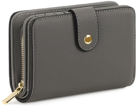 GAEKEAO Portefeuille Femme Cuir Petit Porte Monnaie Femmes RFID Blocage Court Portefeuilles avec Fermeture éclair Poche à Monnaie