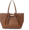 CHAMAIR Leder-Tragetaschen für Damen, Handtaschen, Schultertaschen, Arbeitstasche, Hobo-Handtasche für den täglichen Einkauf, braun, Zeitgenössisch