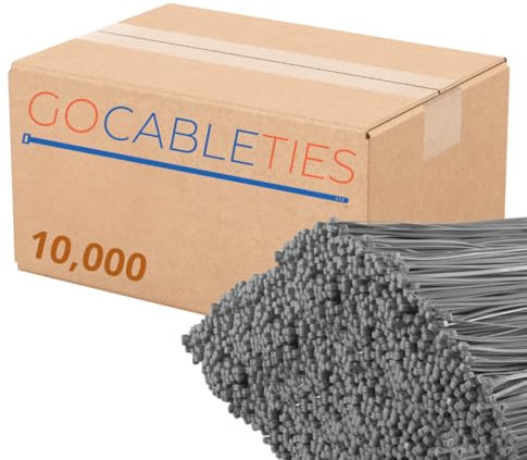 Gocableties Kabelbinder Silber 10000 Stück 200 x 4,8 mm UV-beständig