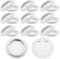 NAROSEBE 20 Pcs Rejillas Ventilacion Blancas Rejilla Ventilacion 53mm Redonda Rejilla Ventilacion Muebles Rejilla Ventilacion Armario Blanco Rejilla de Ventilación de Acero Inoxidable