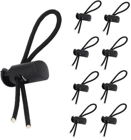 Gosknor 8pcs Porte Dossard Running, Noir Bascules de Bavoir de Course Attaches pour Numéros Course Accessoires pour Marathons