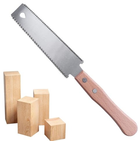 seghetto per artigianato fai da te: giapponese a doppia faccia, a spinta leggera per falegnameria, lavorazione del legno, progetti fai da te, a mano flessibile per uomo m