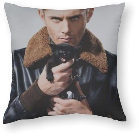 AFLJNYNN Jensen ackles Wurfkissenbezüge, Pop-Art, elegant, warm, minimalistisch, stilvoll für Studio