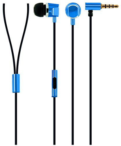 Schwaiger KH410B 531 In-Ear Kopfhörer (Slimkabel, Metallgehäuse) blau