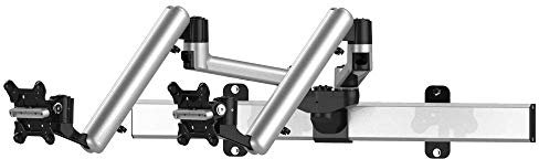 Cotytech Soporte de pared para monitor dual para Apple Articulating con liberación rápida