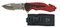 Cuchilleria Deportiva K25-18319 Couteau K25 Rouge Manche G10 Lame 8,7 cm Clip Outil pour Chasse, Pêche, Camping, Outdoor, Survie et Bushcraft