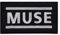 Patch of the band Muse black and white pop rock 9x5 cm Thermo-adhesive patch
