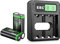 EBL Xbox Series X/S Battery 2800mAh 2 Pack and Matched Battery Charger - Xbox Series X/S Controller Rechargeable Battery charger Set, for Xbox Series X/S, Xbox One/One S/One X/One Elite Controllers