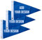 Bagetu Drapeaux de bateau 3PCS personnalisés Petits drapeaux (drapeau seulement) (Triangle 40x60 cm)