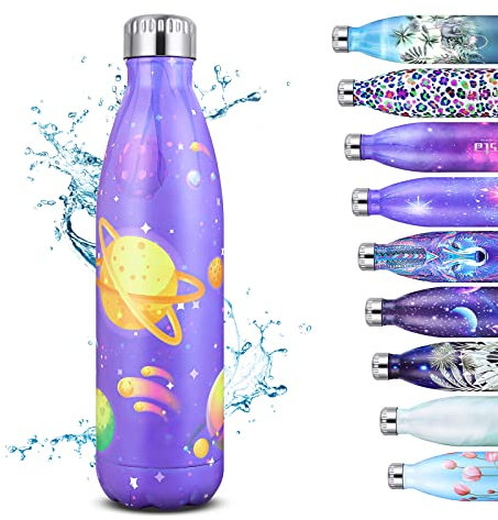 Grsta Stainless Steel Insulated Water Bottle 500ml, Hot and Cold Water Bottle, Vacuum BPA Free Leakproof Flasks, Sports Bottle for Gym, Adult, Cycling
