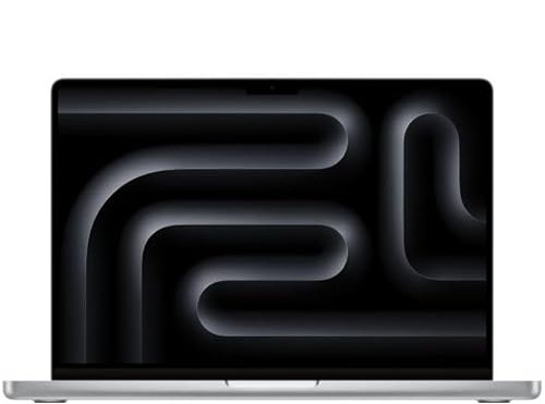 Apple 2023 MacBook Pro Laptop M3 Max Chip mit 14‑Core CPU, 30‑Core GPU: 14,2 Liquid Retina XDR, 36 GB gemeinsamer Arbeitsspeicher, 1 TB SSD Speicher., Silber,INT Keyboard
