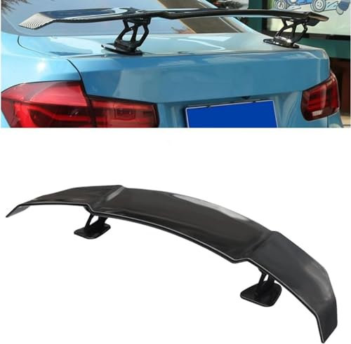 TENREV Auto Heckspoiler, für Ford Mustang GT Convertible Coupe 2-Door ABS Kratzfeste Dauerhaft Kofferraum Spoiler Auto Styling Zubehör,A-Black