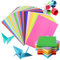 Origami Papier, 200 Blatt Faltpapier Bunt, Doppelseitig Quadratisch Buntes Papier, für DIY Schul Kunsthandwerksprojekte, Kinder und Erwachsene