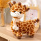 Herfair Giraffe Kuscheltier Plüschtier Süße Plüsch Giraffe mit Schals Plushie Kawaii Deko Stofftier Geschenk für Kinder (30 cm)