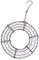 Gatuida Moon Shape Hanging Basket Wreath, Metal Hanging Plant Pot, Flower Basket for Succulents Indoor & Outdoor Display Home & Office Decor
