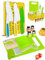 Kinder Küchenmesser Set, inkl. Kochmesser Obstmesser Schäler Wellenschneider und Faltbarer Aufbewahrungsbox, ab 2 3 4 5 6 Jahre Montessori Spielzeug Geschenke für Kleinkinder Geburtstag Weinachten