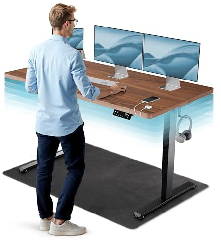 CLOUVOU CleverDesk Höhenverstellbarer Schreibtisch elektrisch [TESTSIEGER]