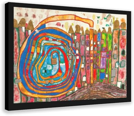 WCYB Friedensreich Hundertwasser Poster Who Has Eaten All My Windows (970 Who Has Eaten All My Windows), 61 x 91,4 cm (L x B)