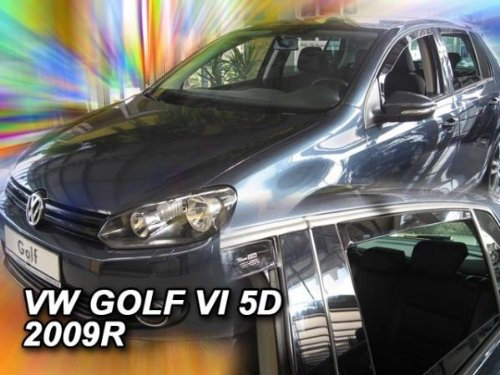 HEKO Z928756 Windabweiser Regenabweiser für GOLF 6 08- HATCHBACK 5türer für VORNE UND HINTEN