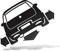 ERREINGE Sticker compatibile per FIAT PUNTO DOWN OUT DUB JDM TUNING NERO Adesivo prespaziato in PVC per Auto Lunotto Finestrino - cm 12