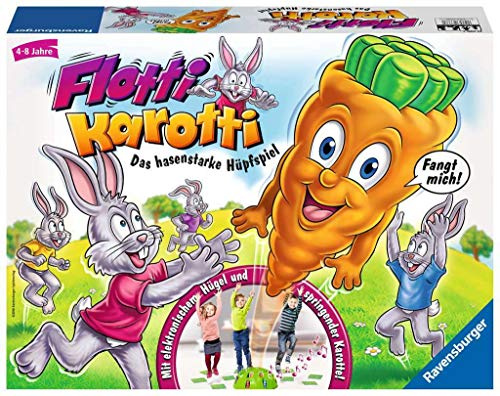 Ravensburger 21200 - Flotti Karotti, Bewegungsspiel für Kinder ab 4 Jahren, Familienspiel für Kinder und Erwachsene, Reaktionsspiel für 1-6 Spieler