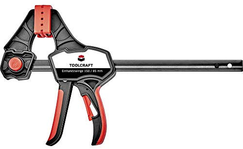 Toolcraft Einhandzwinge 150 x 85 mm 1500 Nm 1544398-1 Spann-Weite (max.):150 mm Ausladungs-Maße:85 mm