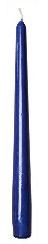 Sovie CANDLES Spitzkerzen Gastronomie Ø 2,2cm x 24cm in DUNKELBLAU, Gastro Kerzen Tafelkerzen Leuchterkerzen Stabkerzen, 50 Stück, Brenndauer ca. 7 Std..