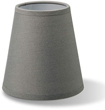 Home Sweet Home Stofflampenschirm CLIP, Dunkelgrau | 11 x 7 x 11 cm | Kann mit Hängeleuchte verwendet werden | Geeignet für Wohnzimmer, Esszimmer