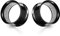 COOEAR Upgrade Ösentunnel und Stopfen Flesh Ear Gauges Ohrringe Piercing Double Flared Stretchers Expander 6mm bis 25mm.