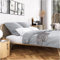 Wolkenfeld Bettwäsche 155x220 Mako Satin - 100% Baumwolle - Traumhaft weich - Bettwäsche-Sets - 1x Bettbezug 155 x 220 + 1x Kissenbezug 80x80 Hellgrau