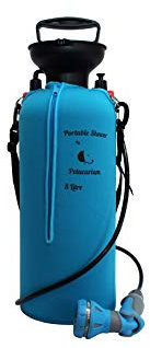 Petacarium Insulated Portable Shower for Dogs, Camping, Paddleboarding, Muddy Walks (8 Litre, Blue)