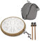 Steel Tongue Drum, 14 Zoll 15 Tone Ätherische Trommel, Anfänger Full Range Percussion Drum, Steel Pan Töne Schlaginstrument Hand Pan Drum Zungentrommel mit Trommelschlägeln und Tragetasche