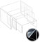 Vasemele Acryl Display 3 Stück Klare Acryl Display Riser Display Riser Schaufenster Leuchten 3 Schritte Clear Riser Regal Vitrine Dekobrücken aus Acrylglas Acryl U-Ständer 3 Größe