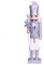Sharplace Casse-Noisette en Bois Décoration de Noël King Casse-Noisette Figurine pour Maison, 38cm - Argent
