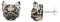 Seinerzeit Damen-Ohrringe Chief Hund 925 Silber SZA-2990-238