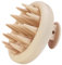 Brosse Massage Cuir Chevelu Silicone Et Brosse De Shampooing,[Humide & Sec] Tout en un manuel Masseur Tete，Nettoyage en Profondeur et Exfoliation Douce, Stimuler la Croissance des Cheveux (Beige)
