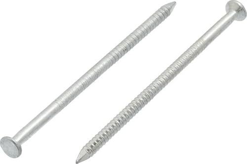 3.8mm x 70mm Ring Shank Steel Nails Galvanised (Pack of 100) - N12A 3.8x70_100
