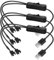 RUNCCI-YUN 3PCS 3-Pin / 4-Pin Cable Ventilador USB Adaptado,USB 1 a 2 Splitter PWM 5V Cable Ventilador con Interruptor,CPU PC Fan Connector (40 cm)