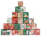 24 Adventskalender zum Befüllen, Adventskalender zum Befüllen 24 Stück 7x7x7cm Geschenkschachtel, Geschenkbeutel Weihnachtskalender Tüten, Weihnachtskalender DIY Bastelset, Schachteln zum Befüllen