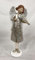 finehomegarden Engel Lotti mit Geige Figur Skulptur Polyresin 13,5x13,5cm H33cm Champagner/Natur Dekofigur Weihnachten