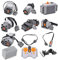 LEGOHUANGG Kit Power Functions Compatible – 12PCS,Moteur L avec Batterie Rechargeable, Récepteur IR et Télécommande – pour Construction Technic & Lego Moteur
