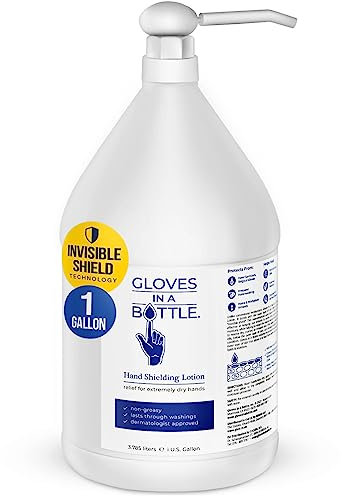 Gloves in a Bottle Shielding Lotion - Great For Dry Itchy Skin! Grease-Less And Scent Free! G7-Gallon