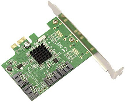 KALEA-INFORMATIQUE Scheda controller PCI Express PCIe x1 a 4 porte SATA 3 6G con chipset Marvell 88SE9215