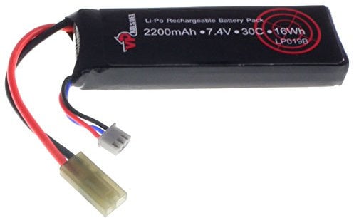 7.4v Airsoft LiPO Batteries (2200mAh 30C Mini)