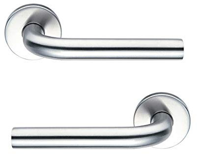 Bricard 3050766450 Tempo Türgriffe mit Rosette, Edelstahl, 1 Paar