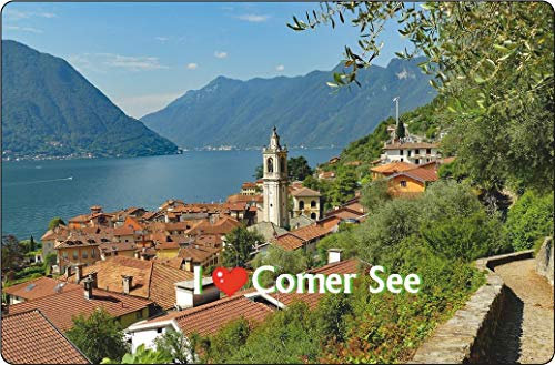 Cadora Magnetschild Kühlschrankmagnet I Love Comer See II