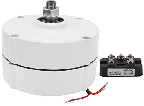 Fafeicy Generatore di Magnete Permanente AVAN-400W, Alternatore AC Elettrico a 3 Fasi di Rare Earth Ndfeb, 400W 550R / M, Classe di Isolamento F(48V with Rectifier), Dinamo