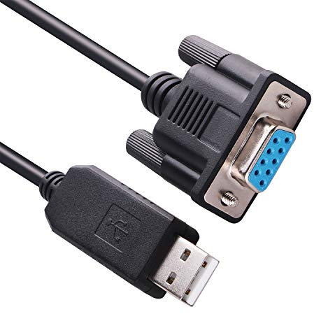 USB a RS232 DB9 femmina Null Modem 2-TXD Rollover cavo seriale