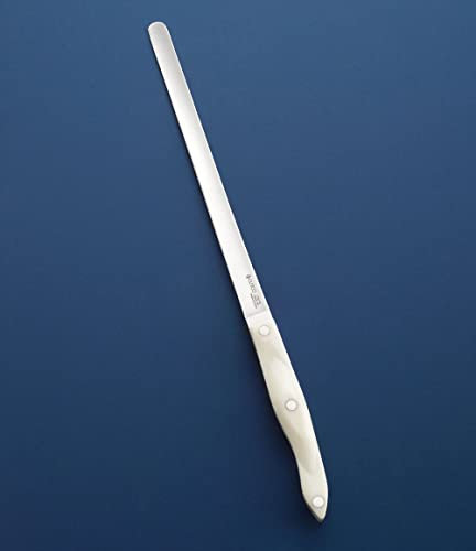 Cutco 1762 Salmon Knife with 5.5 WHITE (Pearl) Handle and 9.9 Straight Edge